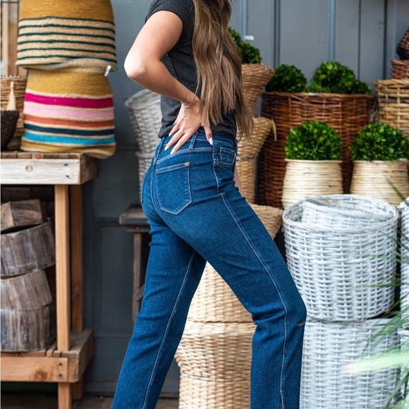 Judy Blue Joan High Rise Crop Dark Wash. Size 15/32. NWT - Picture 4 of 12